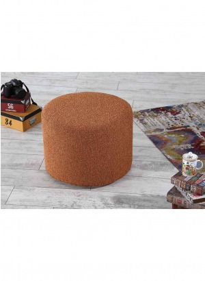 Turuncu Yuvarlak Puf Ø53 Yükseklik 42cm